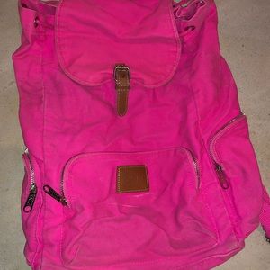pink backpack